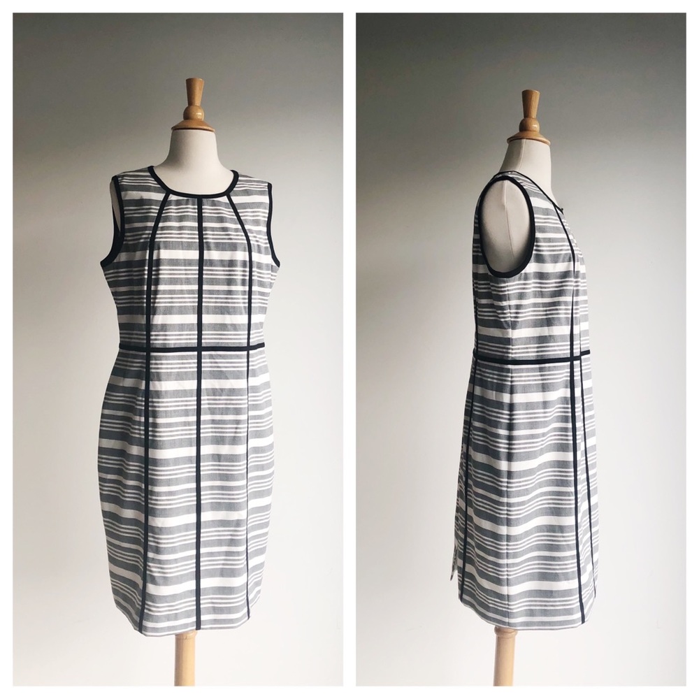 CALVIN KLEIN | Cage Print Sheath Dress | 14
